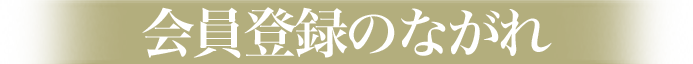 会員登録のながれ
